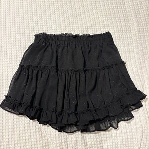 Impeccable Pig Black Ruffle Skirt